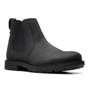 Clarks Men's Black Nubuck Boots